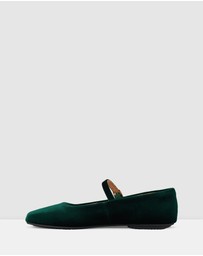 Rollie - Mary Jane Velvet Flat