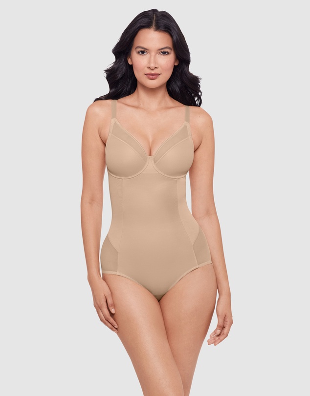 Miraclesuit Shapewear - Sexy Sheer Shaping Underwired Padded Bodysuit