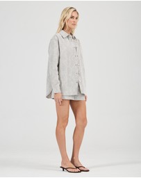 Rolla's - Drift Oversized Denim Shirt Python