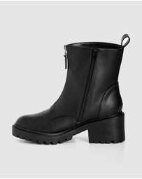 City Chic - WIDE FIT Zelda Zip Ankle Boot