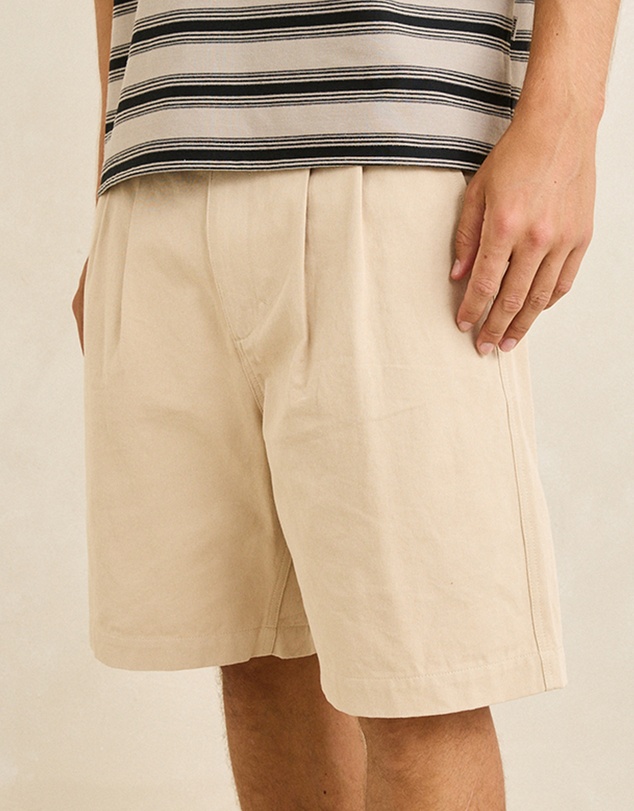 Rhythm - Double Pleat Twill Short