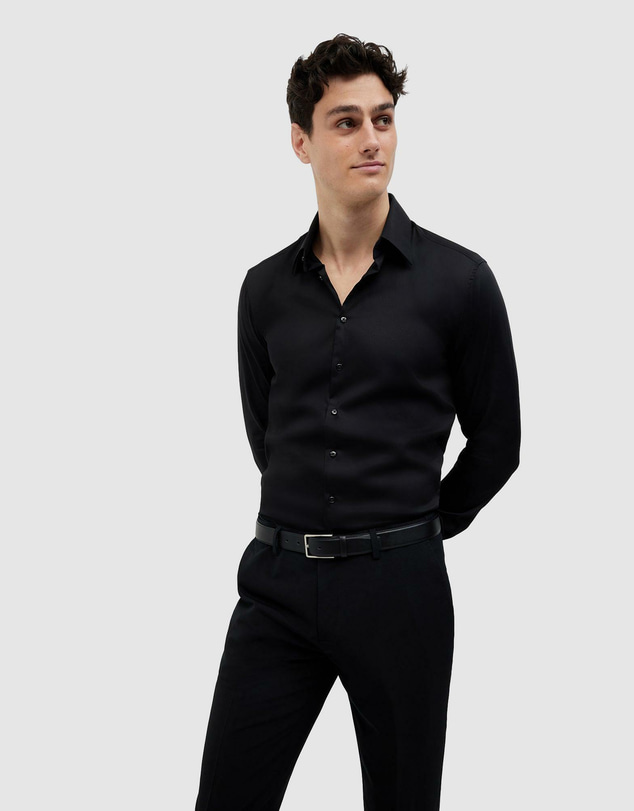 Politix - Regular Sateen Long Sleeve Shirt