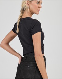 Rolla's - High Line Coated Mini Skirt