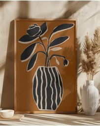 Olive et Oriel - Ochre Still Life No 5 by Treechild Art Print