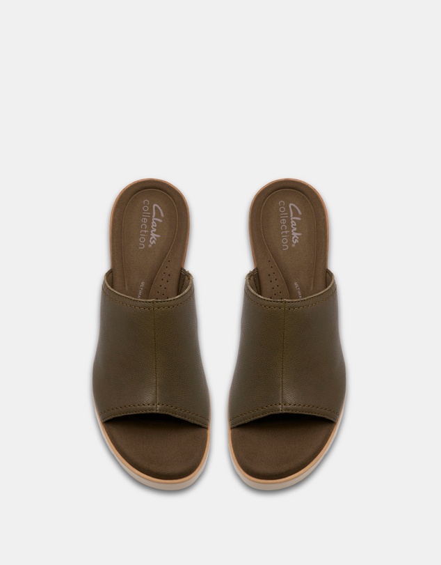 Clarks - Diaz Slide Dark Olive