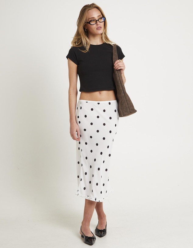 Alice In The Eve - Bijou Polka Midi Skirt