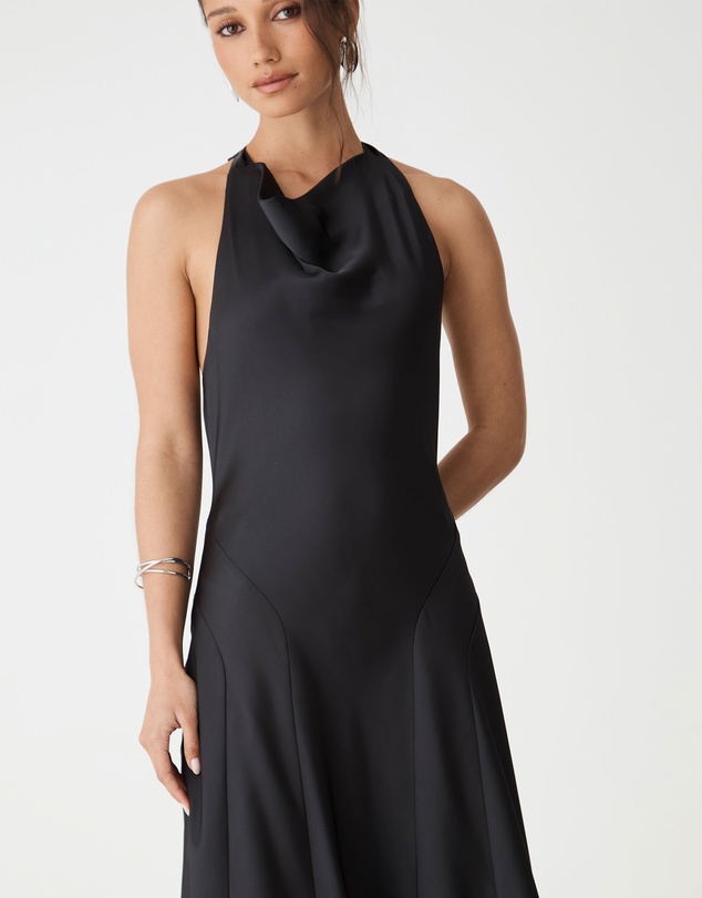Forcast - Santana Halter Satin Dress