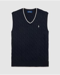 Polo Ralph Lauren - Cable-Knit Cotton Sweater Vest