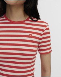Marimekko - Kukkea Tasaraita Unikko Kioski t-shirt
