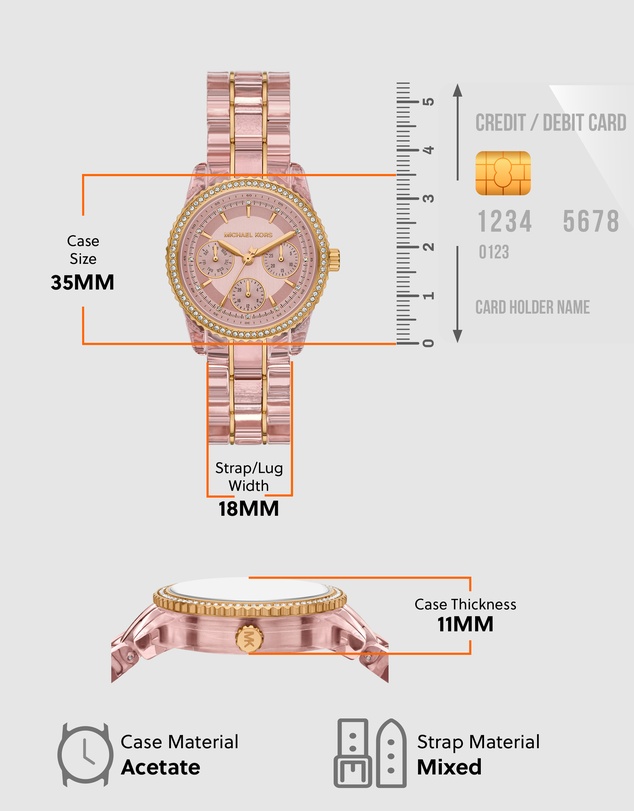 Michael Kors - Bryant Pink Multifunction Watch