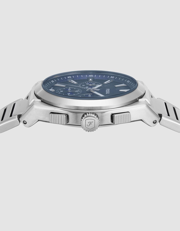 Fossil - Everett Silver Tone Chronograph Watch
