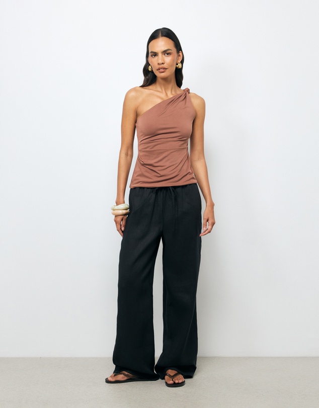 AERE - Manon One Shoulder Top