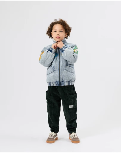 Goldie + Ace - Ari Denim Sherpa Jacket - Babies-Kids