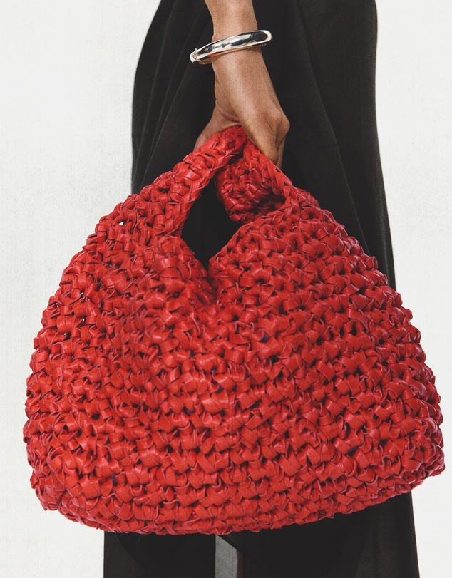 M.N.G - Handmade Woven Leather Handbag