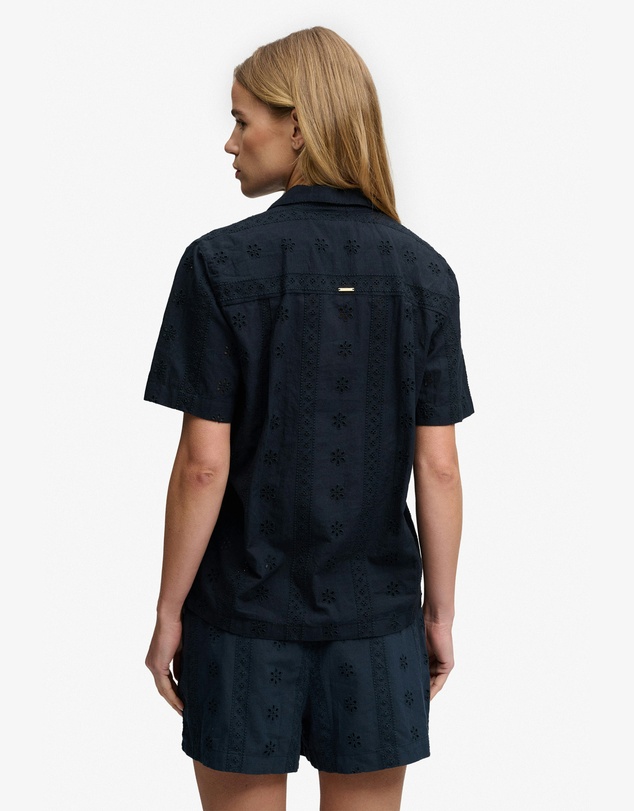 Superdry - Heritage Broderie Short Sleeve Shirt