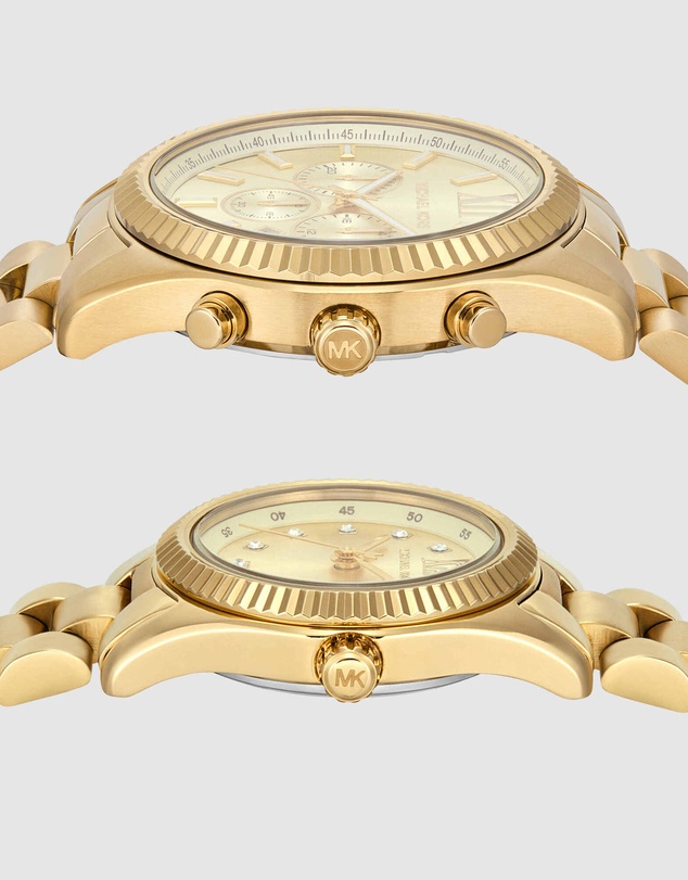 Michael Kors - Lexington Gold Tone Analogue Watch