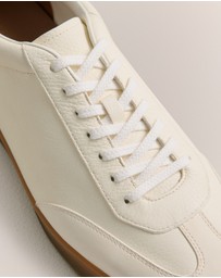 Trenery - Halden Leather Sneaker in Parchment
