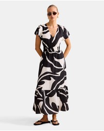 Forever New - Mara Puff Sleeves Midi Dress