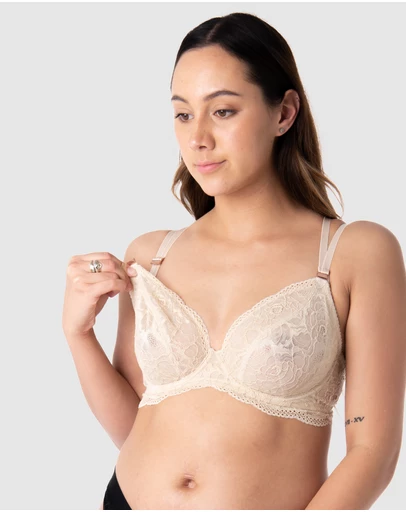 Hotmilk Maternity Lingerie - Heroine Plunge Nursing Bra - Flexiwire