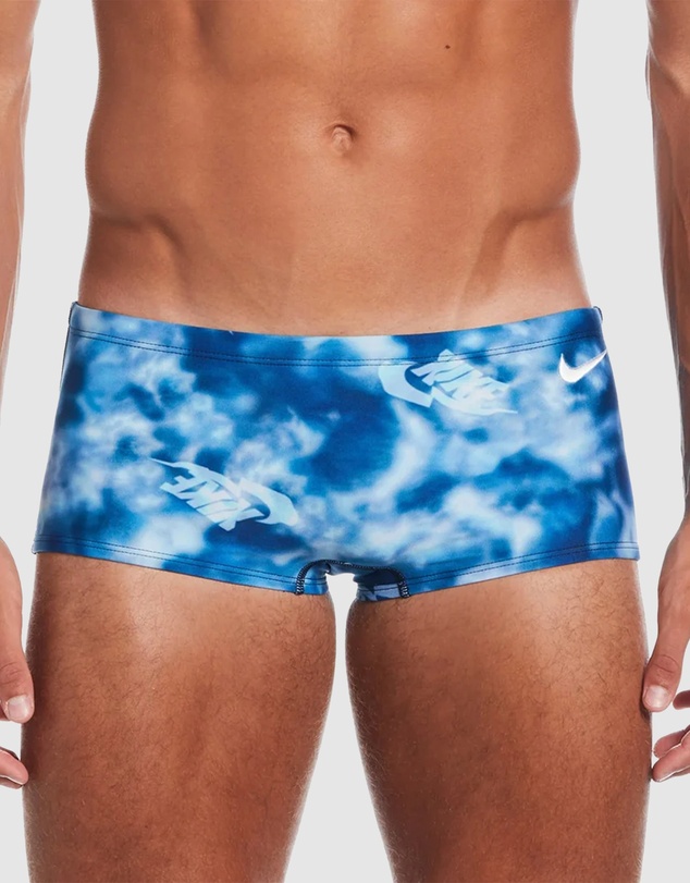 Nike - Hydrastrong Multi Print Blue Square Leg Brief