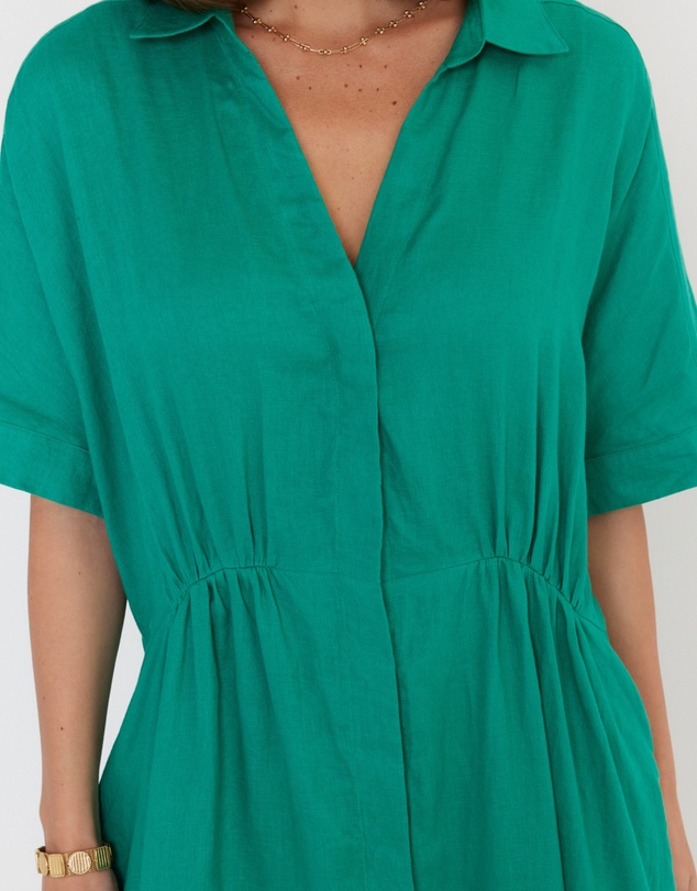 ALEXANDRA - Makila Dress Emerald