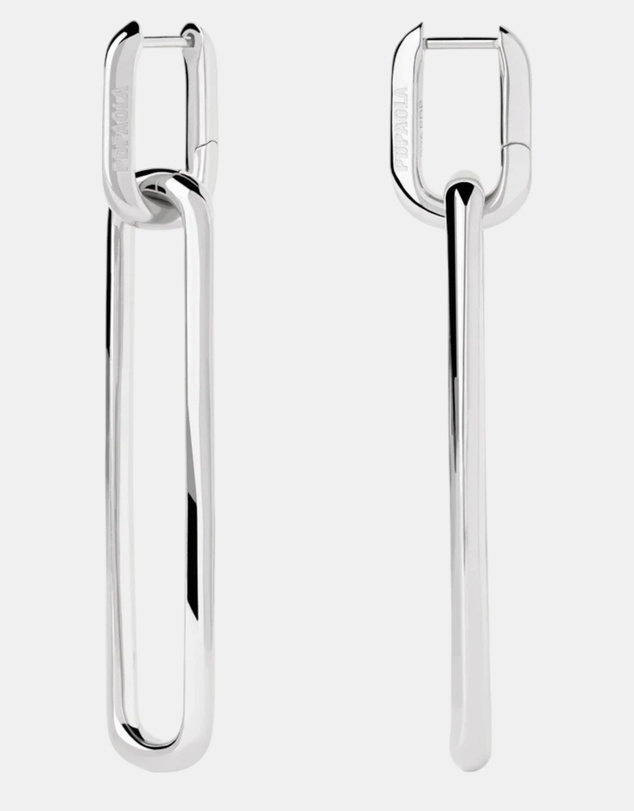 PDPAOLA - Rodeo Drop Silver Earrings