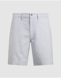 Polo Ralph Lauren - ICONIC EXCLUSIVE - 9-Inch Straight Fit Striped Oxford Shorts