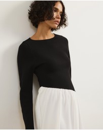 Atmos&Here - Maci Knit Combo Mini Dress