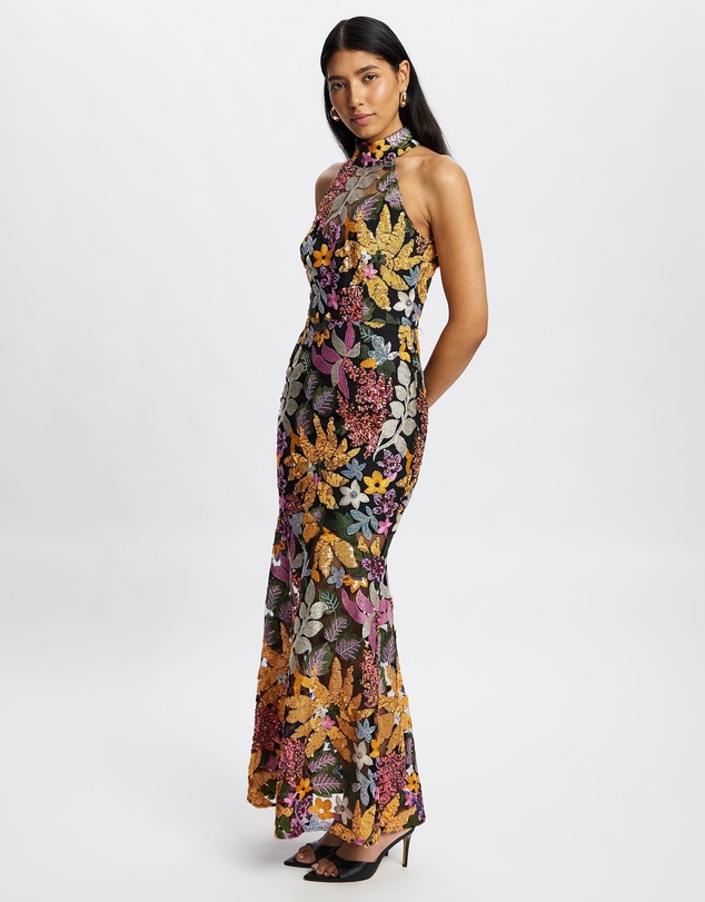 Romance by Honey and Beau - Chiara High Neck Maxi Dress
