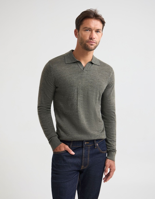 Oxford - Blair Polo Collar Merino Knit