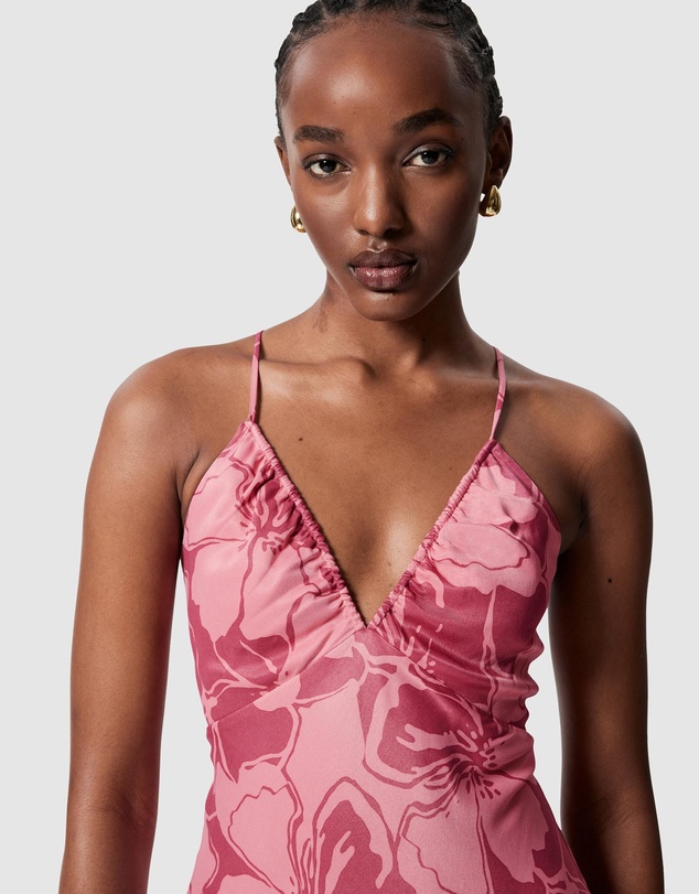 & Other Stories - Satin Slip Midi Dress