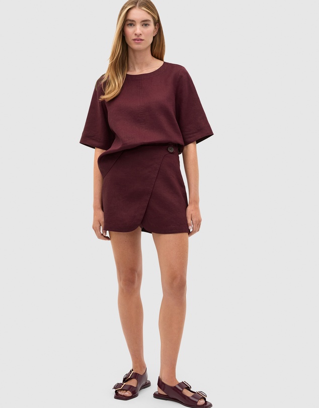 Seed Heritage - Linen Wrap Skort