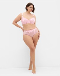 City Chic - Tabrett Demi Underwire Bra - Cherry Blossom