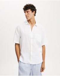 Cotton On - Relaxed Linen Short Sleeve Shirt