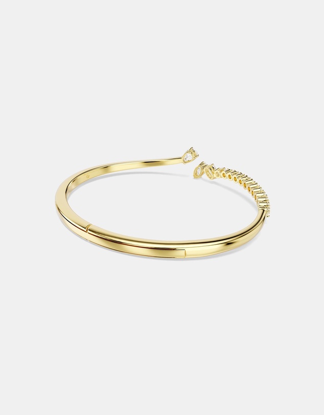 Swarovski - Mesmera Bangle, Mixed Cuts, White, 18K Gold Finish