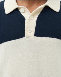 AERE - Organic Cotton Stripe Knit Rugby Shirt