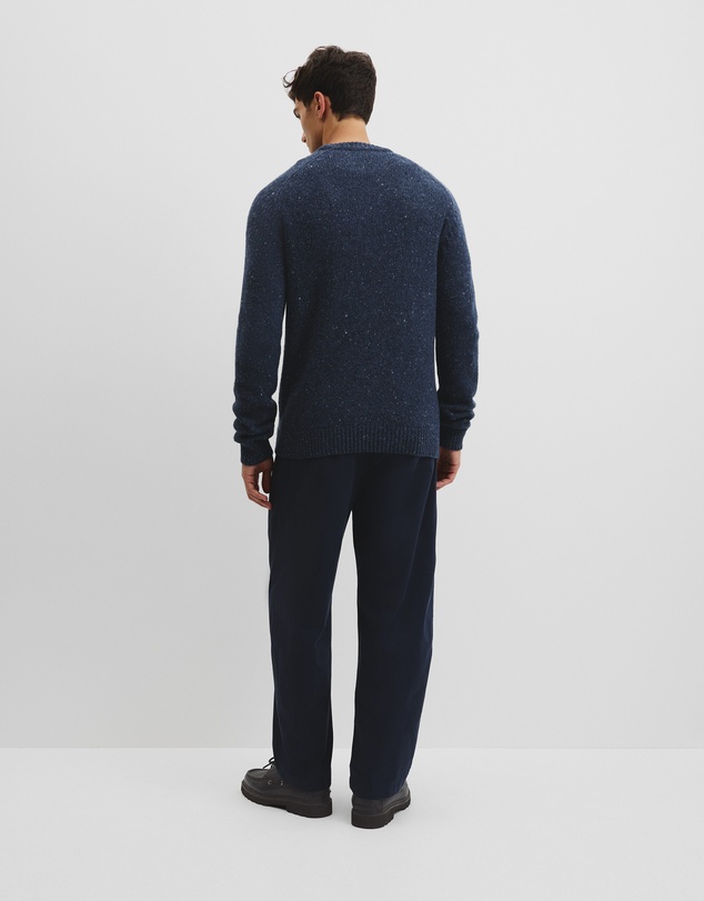 Country Road - Merino Nep Wool Blend Crew Neck Knit