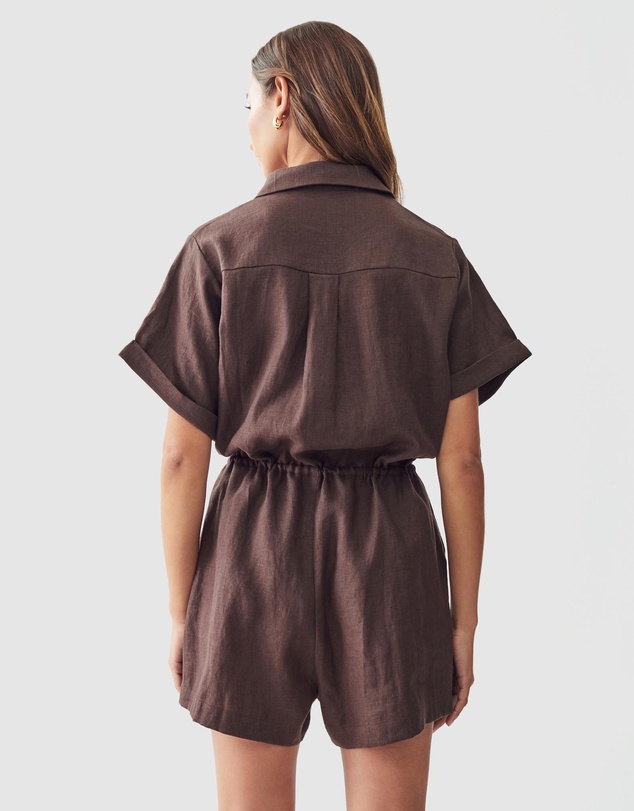 Calli - Liv Linen Playsuit