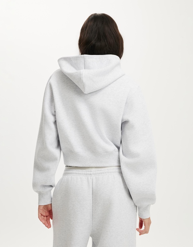 Cotton On Body Active - Plush Relaxed Zip Through Hoodie