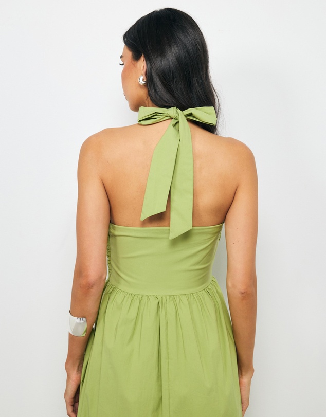 AERE - Ziva Halter Midi Dress