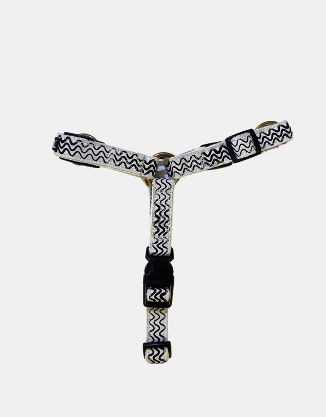 Mog & Bone - Hemp Harness - Black Wave