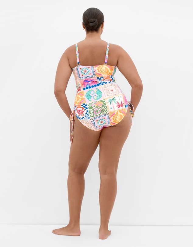 City Chic - Positano Print 1 Piece