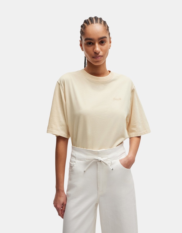 BOSS - Embroidered Logo Cotton T-Shirt