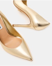 Steve Madden - Evelyn Gold Leather Heels
