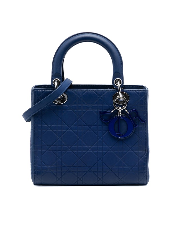 Pre-Loved by Azura Reborn - Pre-Loved Medium Ultra Matte Calfskin Cannage Embossed Lady Dior
