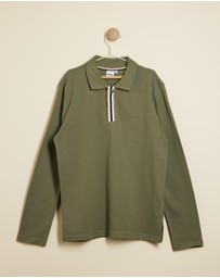 BOSS - Long Sleeve Polo - Kids-Teens