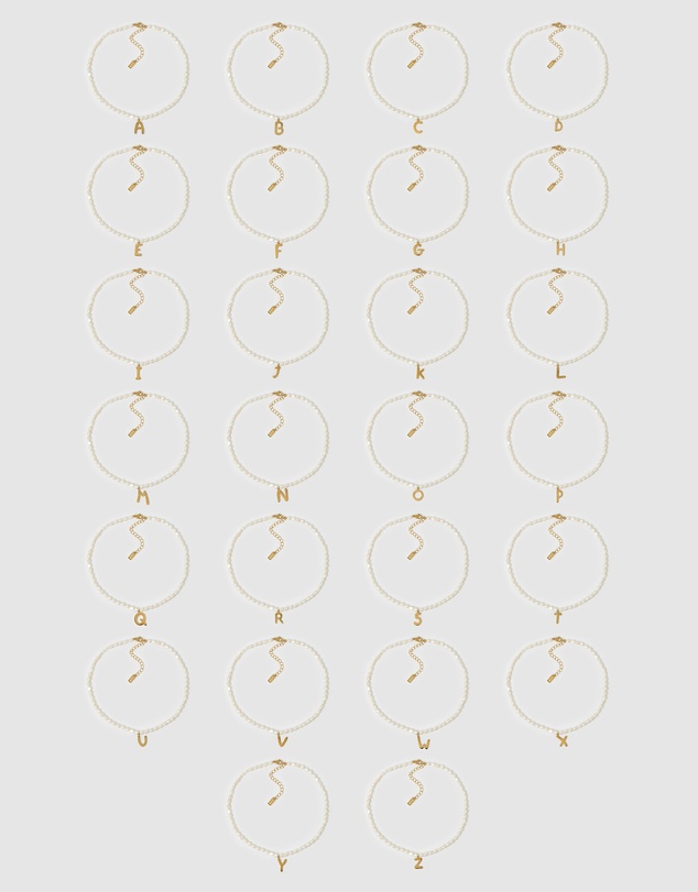 Arms Of Eve - Statement Letter Pearl Necklace