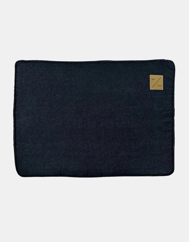 Mog & Bone - Classic Cushion Dog Bed - Black Denim