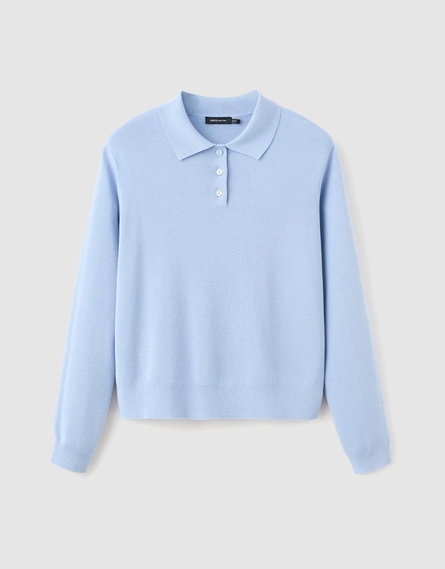 M.N.G - Polo Collar Wool Sweater