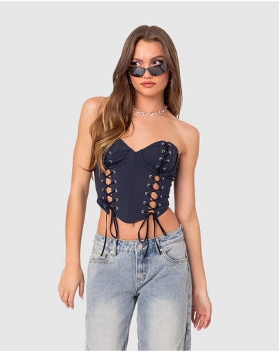 EDIKTED - Mckenna Lace Up Corset
